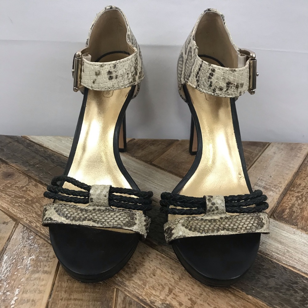 Coach Snakeskin Heels